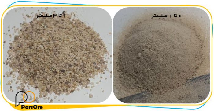 سیلیس دانه شکری و ماسه سیلیس