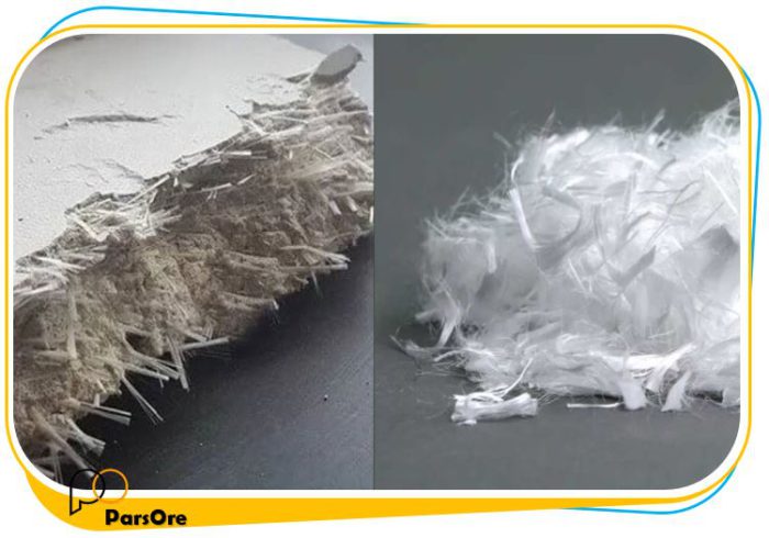 الیاف پلی استر مسلح سازی گچ و بتن الیاف پ پ