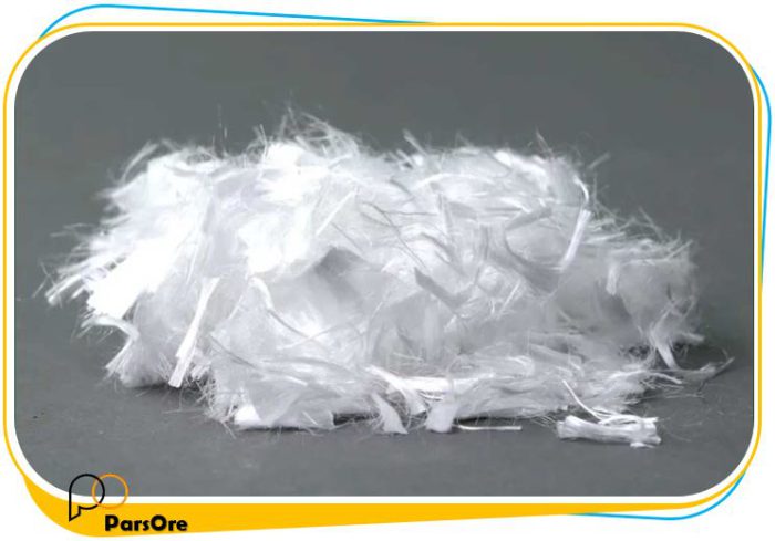 پودر الیاف پلی استر الیاف بتن سفید رشته ای