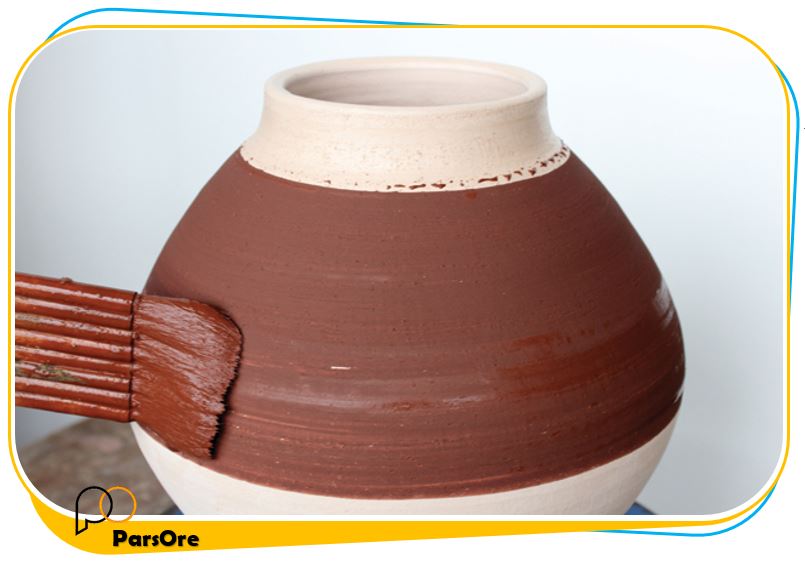 گل اخرا پودر طبیعی رنگ اخرایی و کاربرد آن 20 خاک اخرا و گل اخرا رنگ قرمز لعاب چینی سرامیک و سفال