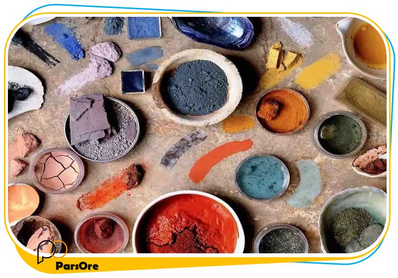 گل اخرا پودر طبیعی رنگ اخرایی و کاربرد آن 19 رنگ سازی با گِل اخرا و نقاشی و رنگ آمیزی رنگ طبیعی