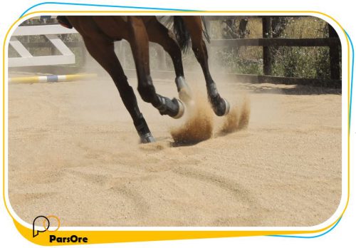 سیلیس مانژ اسب سواری ماسه شکسته زیر زاویه