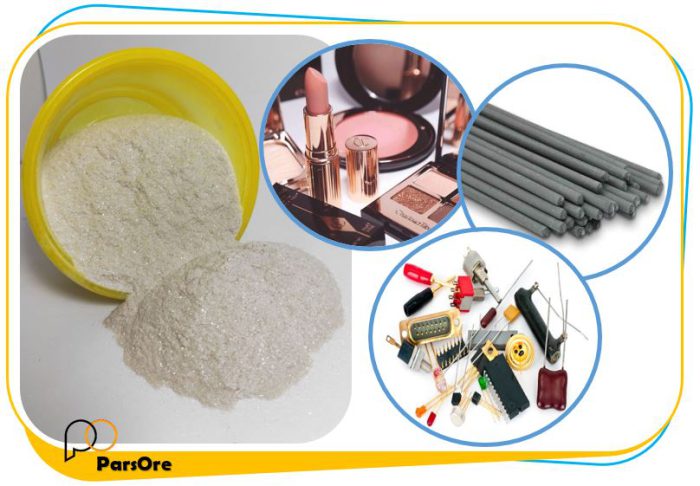 کاربردهای پودر معدنی میکا آرایشی تزئینی الکترود میکا