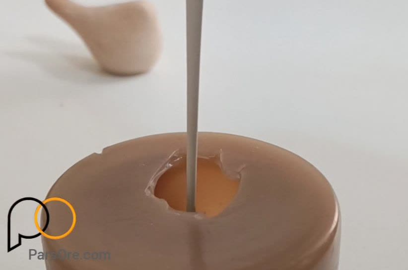 آموزش سنگ مصنوعی و اکسسوری دکوراتیو به 2 روش فیلم و تصویر 16 غلظت و روانی پودر سنگ مخصوص ساخت اکسسوری دکوراتیو و سنگ مصنوعی