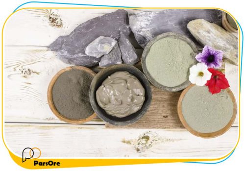 پودر ماسک خاک رس بنتونیت آرایشی مراقبت از پوست و مو