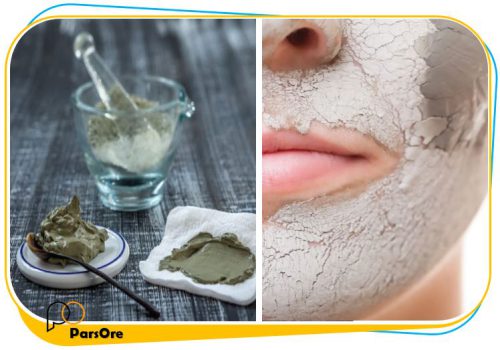 پودر ماسک خاک رس بنتونیت آرایشی لایه برداری پوست به روش طبیعی