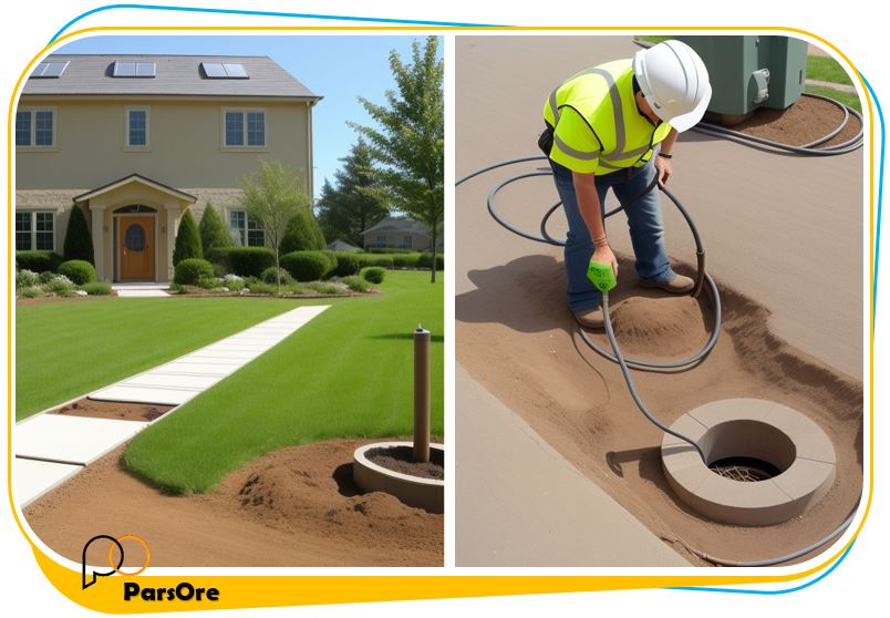 ایجاد مسیر اتصال برق ساختمان به زمین با چاه ارت 13 حفاری چاه ارت اتصال به زمین ساختمان