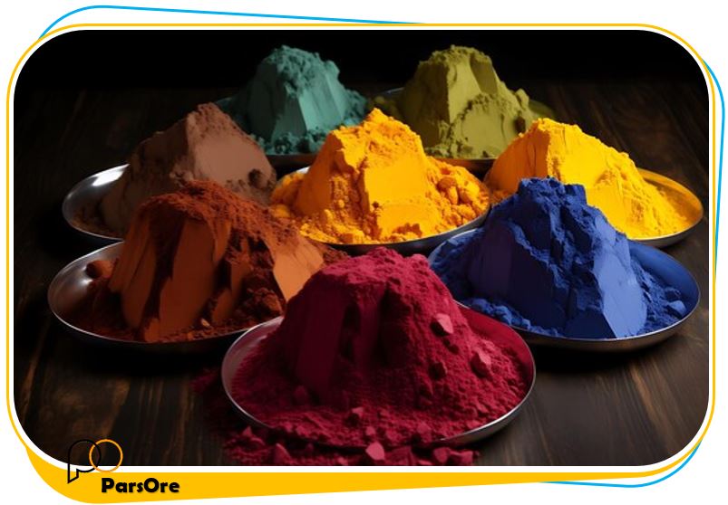 آموزش رنگسازی با پودر رنگ اکسید آهن