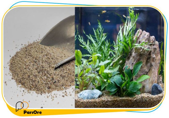 ماسه سیلیسی شن آکواریوم تزئینی