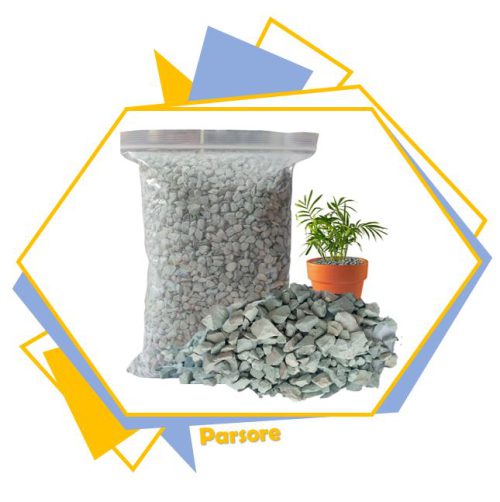 سنگ تزئینی سبز تزئین گلدان گیاهان آپارتمانی