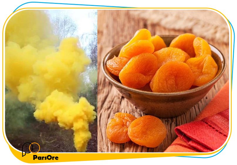 خشک کردن میوه ها با دود گوگرد برگه زردآلو سولفور