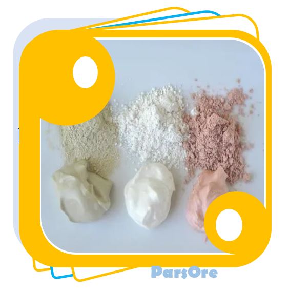 انواع خاک رس سفید صورتی و قرمز