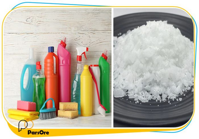 سود پرک جامد شوینده و چسب سدیم هیدروکسید