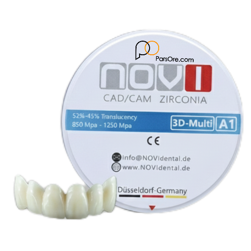 بلنک زیرکونیوم 3d multi چندلایه دندان سازی novi