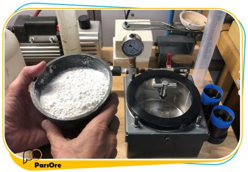 گچ ریخته گری با الگوی رزینی برای استفاده در ریخته گری طلای سفید و طلای زرد