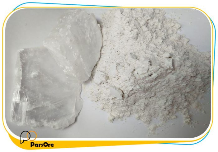 سولفات کلسیم مخصوص پتروشیمی گچ خام میکرونیزه