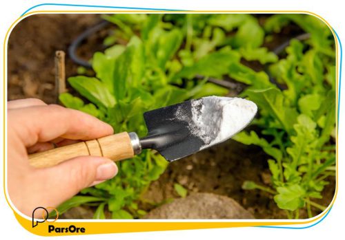 گچ خام کشاورزی اصلاح خاک مزرعه ، باغ میوه و بستر پرورش قارچ