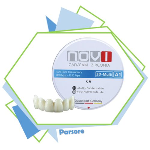 بلنک زیرکونیوم 3d multi چندلایه دندان سازی novi