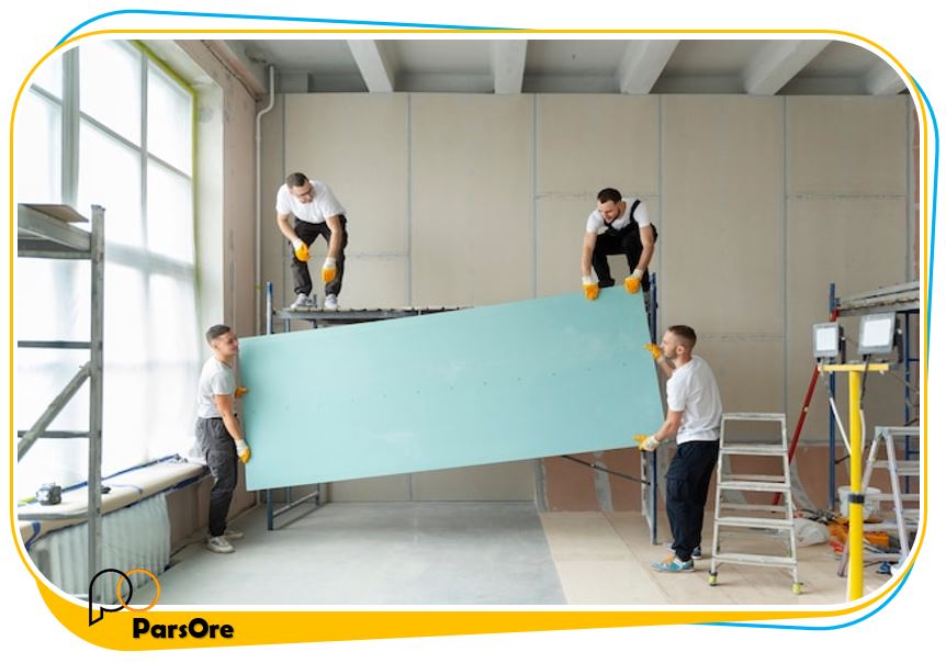 روش ساخت ورقه های پانل گچی سبک