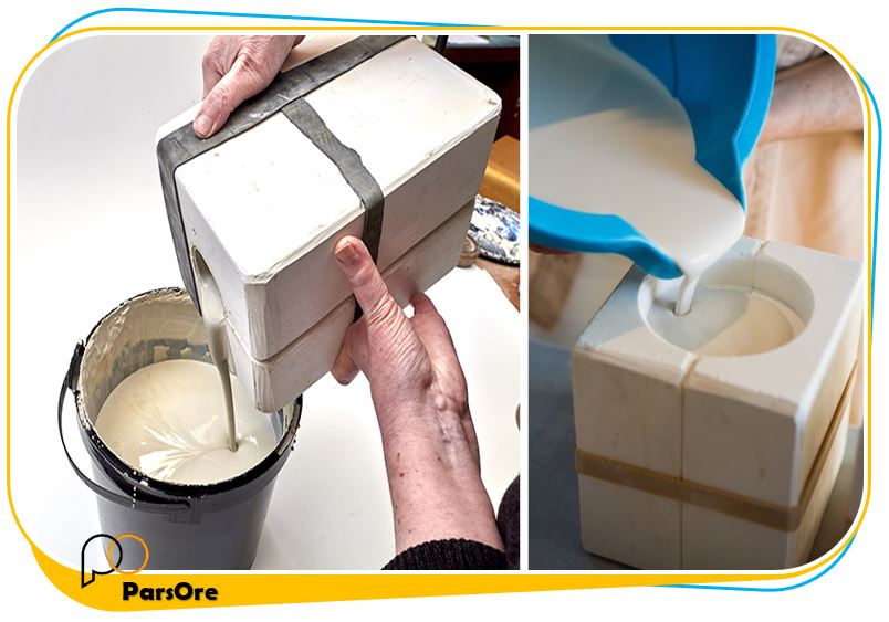 مراحل تولید چینی و سرامیک ، روش کار و ترکیب مواد 12 روش و فرمول ترکیب مواد ریخته گری دوغابی و تولید چینی و سرامیک