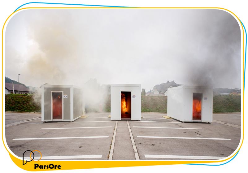 ترکیب مواد گچ ضد حریق برای مقاومت ساختمان در برابر آتش سوزی