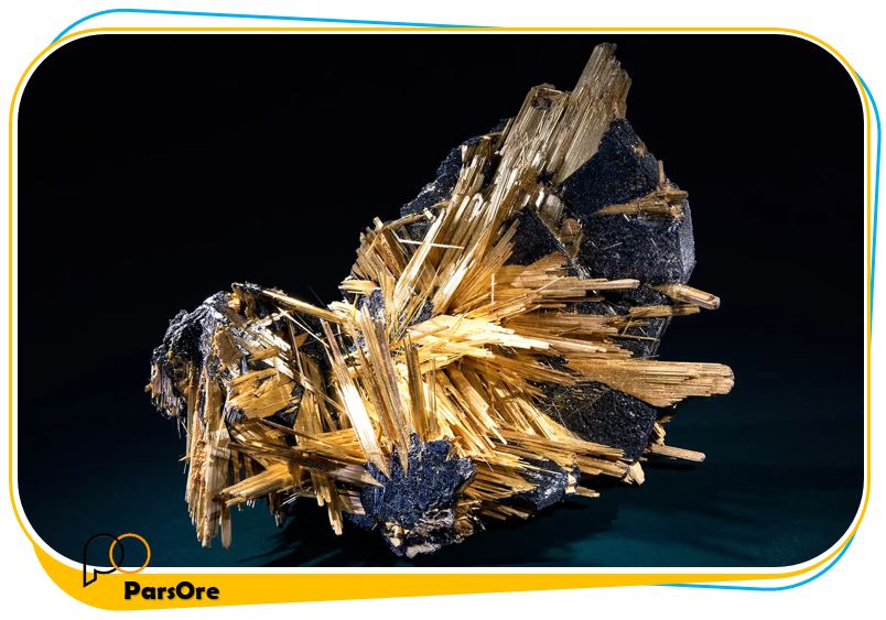 کانی قیمتی سنگ معدنی قیمتی روتنیت یا روتیل