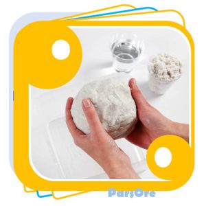 اموزش ساخت خمیر پاپیه ماشه با پودر کاغذ نشاسته گچ پودر مل کربنات کلسیم