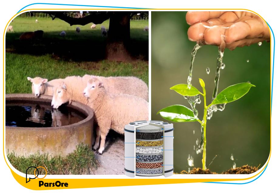 مواد معدنی و طبیعی تصفیه کننده آب کشاورزی و صنعتی