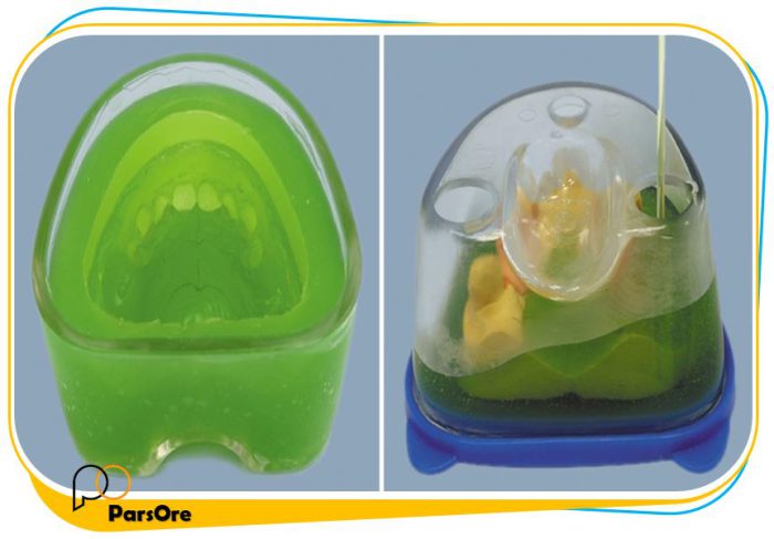 duplicate gel 2 ParsOre ژل دندانسازی دوبلیکات قالب سیلیکونی مدل دندان