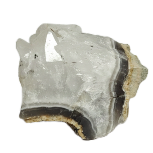 قیمت خرید سنگ نیمه قیمتی کوارتز سفید با لایه های عقیق