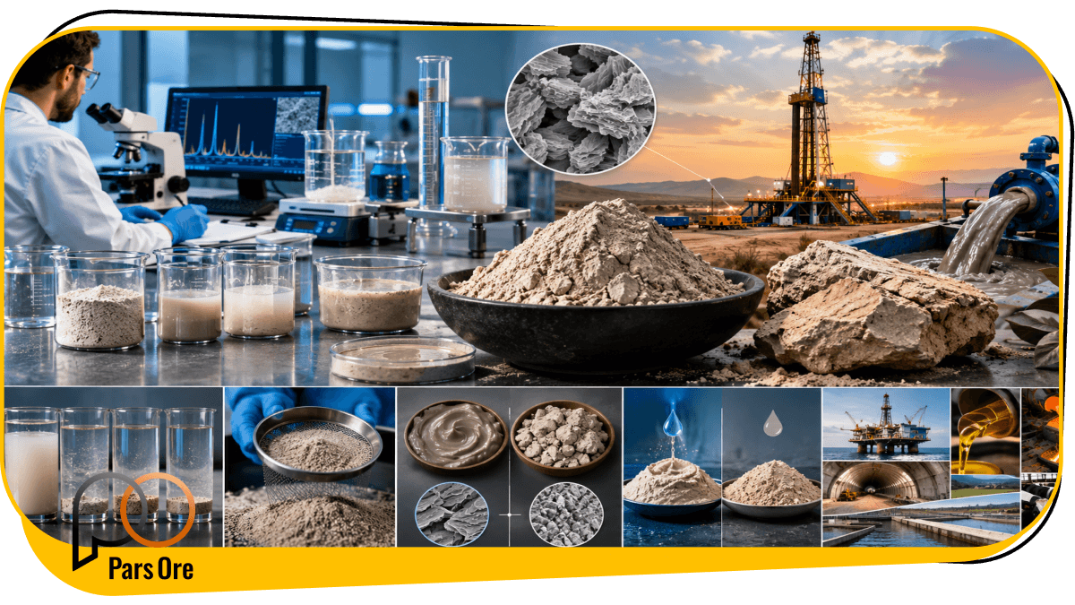 شاخص_های آزمایشگاهی و فیزیکی تعیین_کننده کیفیت بنتونیت صادراتی